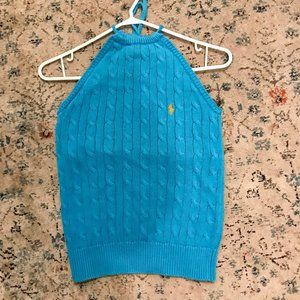 COPY - Rare Cable Knit Ralph Lauren Halter Top Size Small